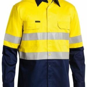 Áo Bảo Hộ Công Nhân Dáng Sơ Mi Có Phản Quang - QAPQ00010 3 Ao bao ho cong nhan phan quang