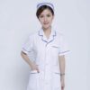 Quần Áo Lao Động Áo Blouse Điều Dưỡng Cộc Tay - QBVI00001 4 Quần Áo Lao Động Áo Blouse Điều Dưỡng Cộc Tay - QBVI0001