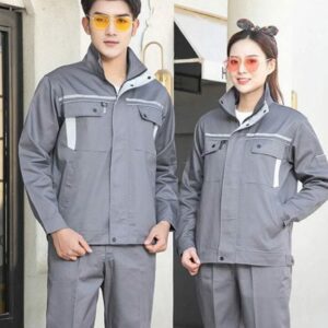 Đồng Phục Bảo Hộ Màu Xám Ghi Chất Lượng – QĐBH0090
