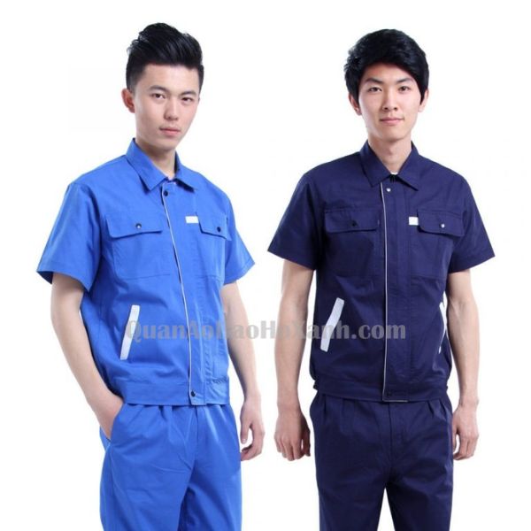 Áo Bảo Hộ Công Nhân Lao Động Với Kiểu Mẫu Độc Đáo – QABH00030 1 Áo Bảo Hộ Công Nhân