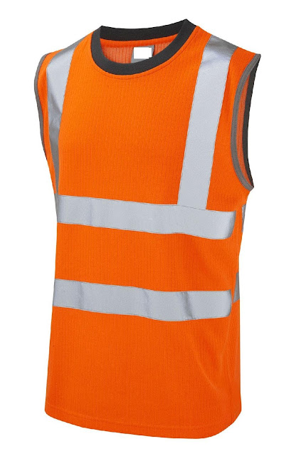 Áo Bảo Hộ Thun Cộc Tay Màu Cam Thoáng Mát – QATH00003 1 Áo bảo hộ màu cam thun cộc tay thoáng mát - QATH0003