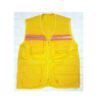Áo lao động gile phản quang màu vàng bền đẹp - QAPQ0043