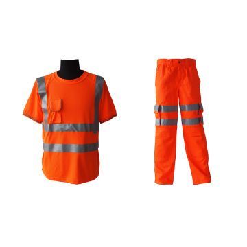 Quần Áo Bảo Hộ Phản Quang Tay Ngắn Chất Lượng - QAPQ00009 1 Quần Áo Bảo Hộ Phản Quang Chất Lượng QAPQ0009