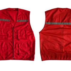 Áo bảo hộ phản quang màu đỏ - QAPQ1809