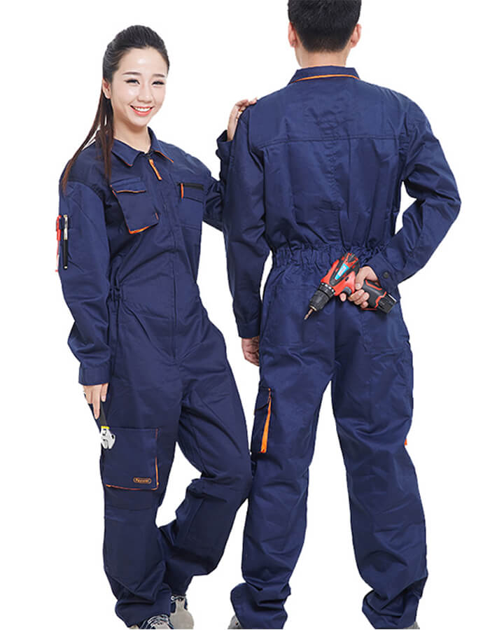 Quần Áo Công Nhân Cơ Khí Chuyên Dụng Chất Lượng – QDBH03100 1 quần áo công nhân cơ khí màu xanh đậm
