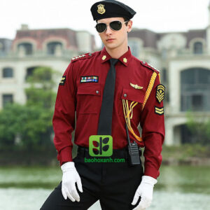Áo bảo vệ tay dài màu đỏ - QDBV0019