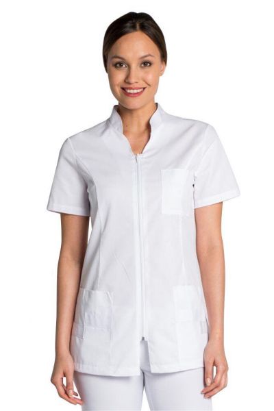 Áo Blouse Trắng Tay Dài Cổ Điển Ngành Y 1 áo bảo hộ y tế blouse dược sĩ