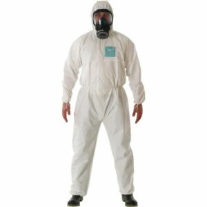 quần áo bảo hộ y tế màu trắng sợi không dệt