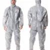 Quần Áo Chống Hóa Chất Dupont Polyme Màu Bạc Chống 100% Axit 4 Quần áo lao động tiêu chuẩn