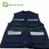 Áo Bảo Hộ Phản Quang Vải Kaki Đạt Chuẩn TCVN 5 áo bảo hộ có vạch phản quang màu xanh