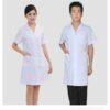 Áo blouse bác sĩ tay cộc cao cấp