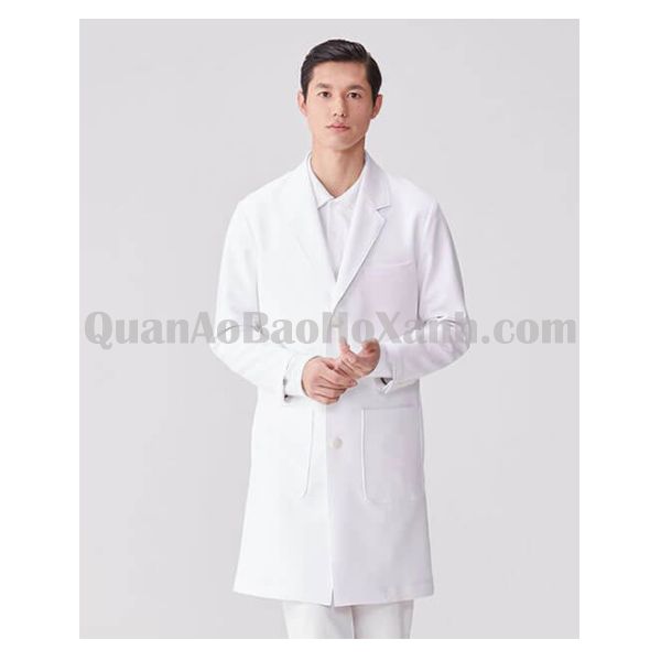 Áo Bảo Hộ Y Tế - Kiểu Áo Blouse Bác Sĩ - QBVI00892 1 Áo Bảo Hộ Y Tế