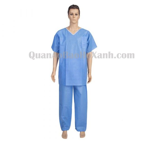 Quần Áo Bệnh Nhân Kẻ Sọc - QDPB07569 1 Quần Áo Bệnh Nhân Giá Rẽ