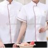 Quần Áo Đầu Bếp Tay Ngắn Vải Kaki Cao Cấp – QADB00013