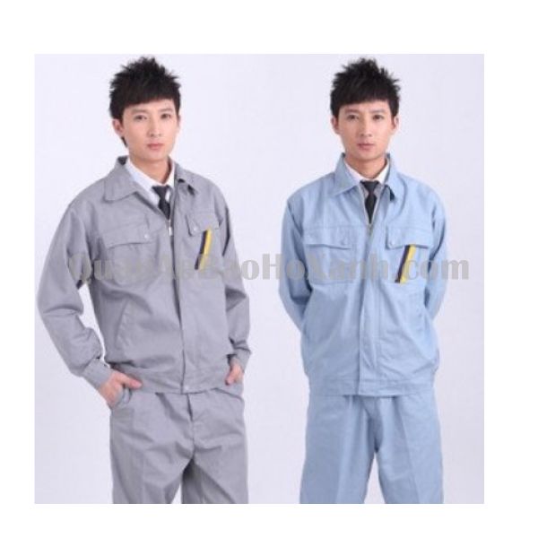 Áo Bảo Hộ Lao Động Công Nhân Cotton Thoáng Mát Cao Cấp 1 Áo Bảo Hộ Lao Động Uy Tín