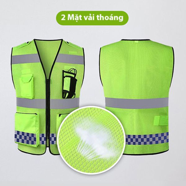 Áo Phản Quang Giao Thông An Toàn Chất Lượng Cao
