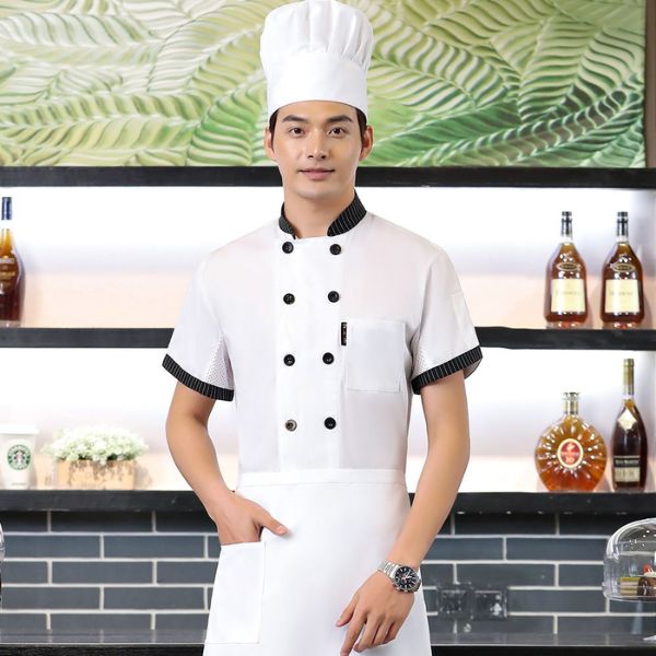 Quần Áo Đầu Bếp Cao Cấp Cho Nhà Hàng - QADB00111 2 Quần Áo Đầu Bếp Cao Cấp Bền Bỉ