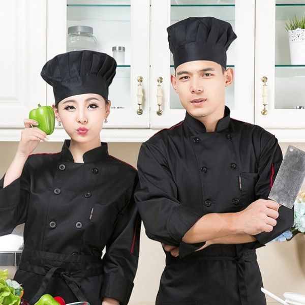 Quần Áo Đầu Bếp Chuyên Nghiệp Chống Nóng - QADB00113 4 Quần Áo Đầu Bếp Chuyên Nghiệp Bền Bỉ