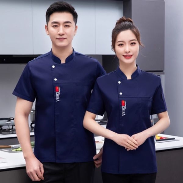 Quần Áo Đầu Bếp Chuyên Nghiệp Chống Nóng - QADB00113 2 Quần Áo Đầu Bếp Chuyên Nghiệp Thoáng Mát