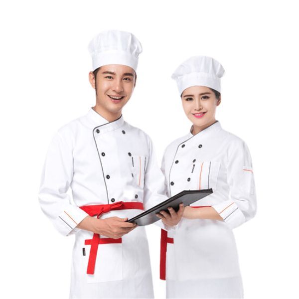 Quần Áo Đầu Bếp Cao Cấp Vải Thoáng Khí