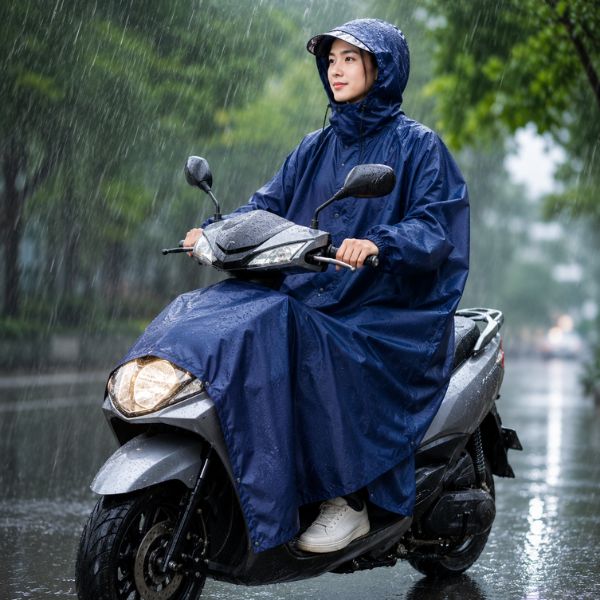 Áo Mưa Vải Dù Bền Bỉ, Chống Thấm Tuyệt Đối Cho Mùa Mưa - QQAM00160 3 Áo Mưa Vải Dù Size Lớn